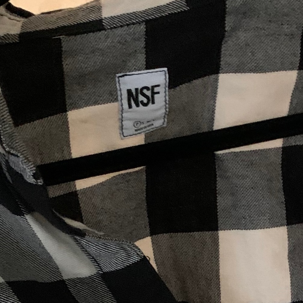 NSF FLANNEL ZIP FRONT SHIRT - Picture 4 of 4